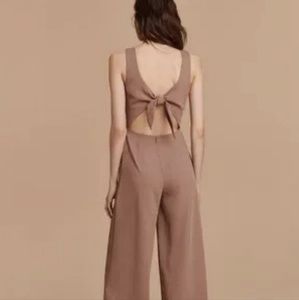 WILFRED ARITZIA linen-like jumpsuit rose colour size 8